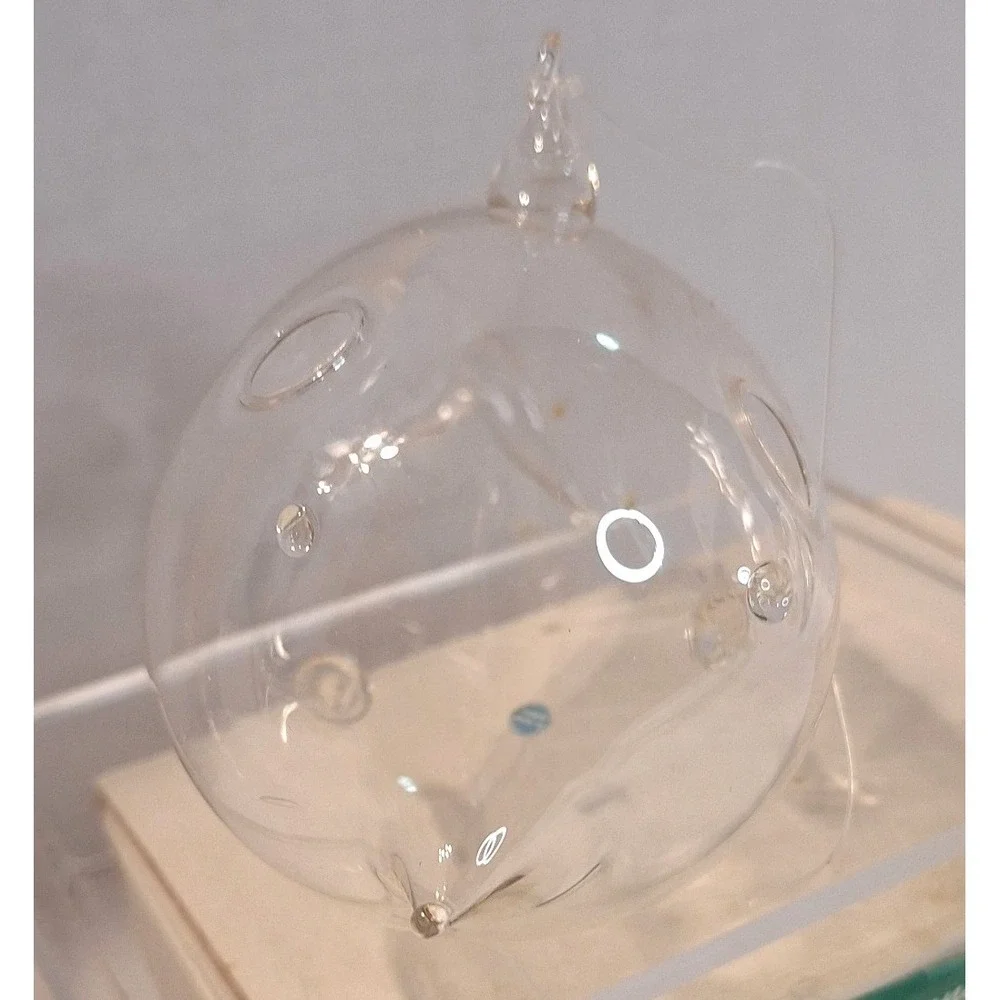 Vintage Clear Glass Dolphin Ornament Propagation Vase Plant Terrarium Ben's Inc